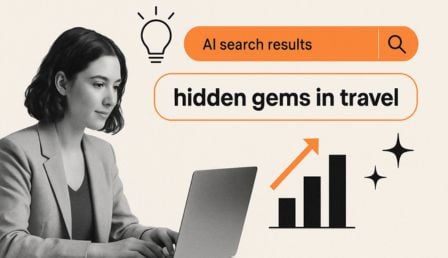 AI search results include more diverse travel sources