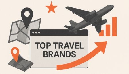 The leading travel brands and domains in AI search
