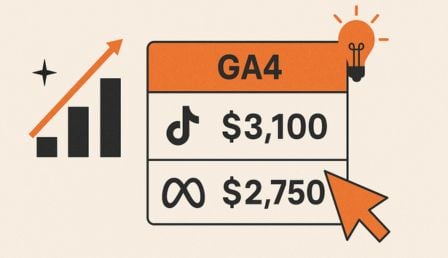 Import cost data directly from Meta and TikTok in GA4