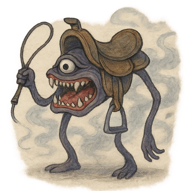 鞍野郎のイラスト