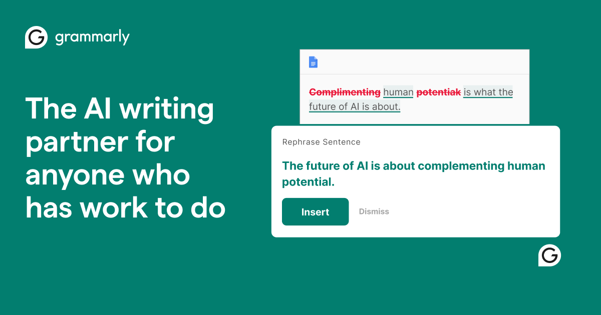 Grammarly AI Writing Assistant