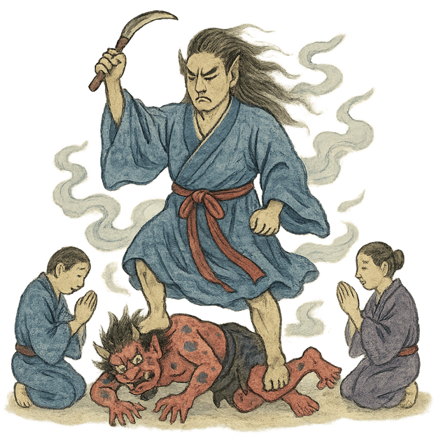 麦殿大明神のイラスト