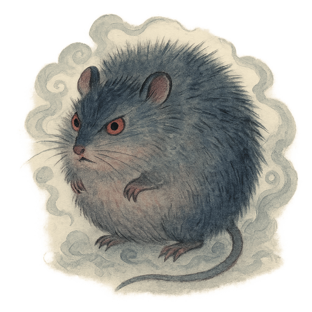 小玉鼠のイラスト