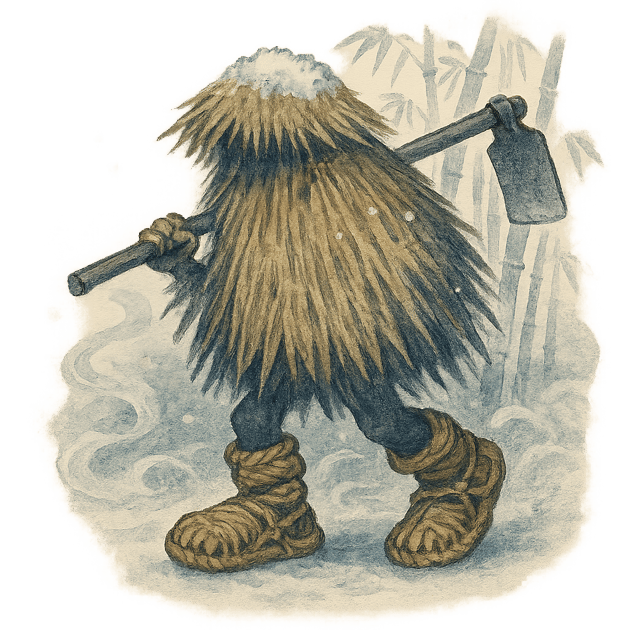 蓑草鞋のイラスト