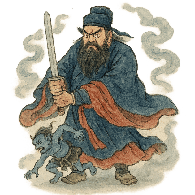 鍾馗のイラスト