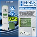 HANNA GroLine HI98118 เครื่องวัดค่า pH และอุณหภูมิขนาดพกพา - Image 2