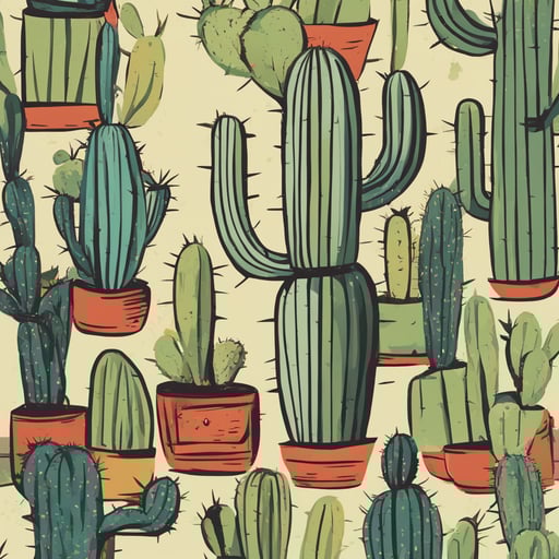 a cactus with a face