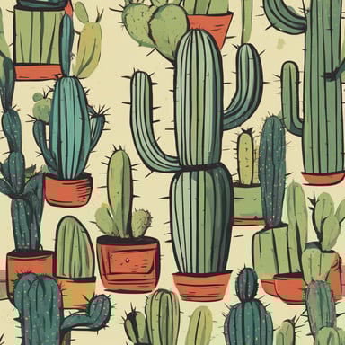 a cactus with a face