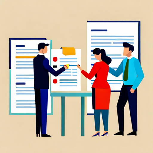 a team checking items off a list