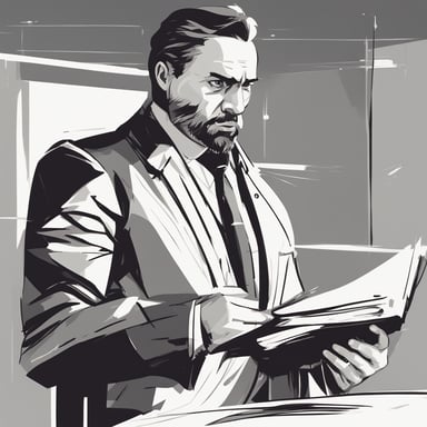 a lawyer presenting their case