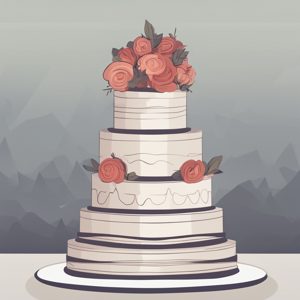 a wedding cake
