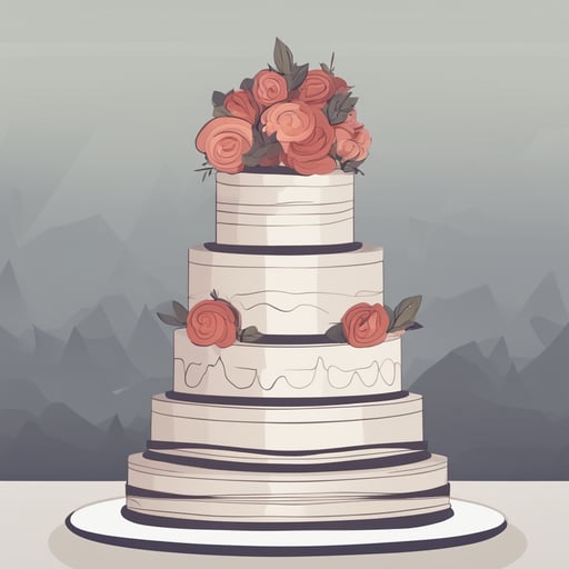 a wedding cake