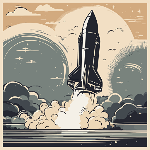 a rocket taking off
