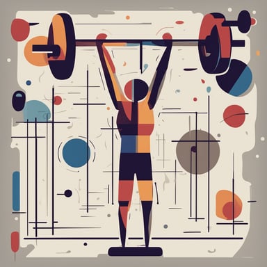 a person weightlifting