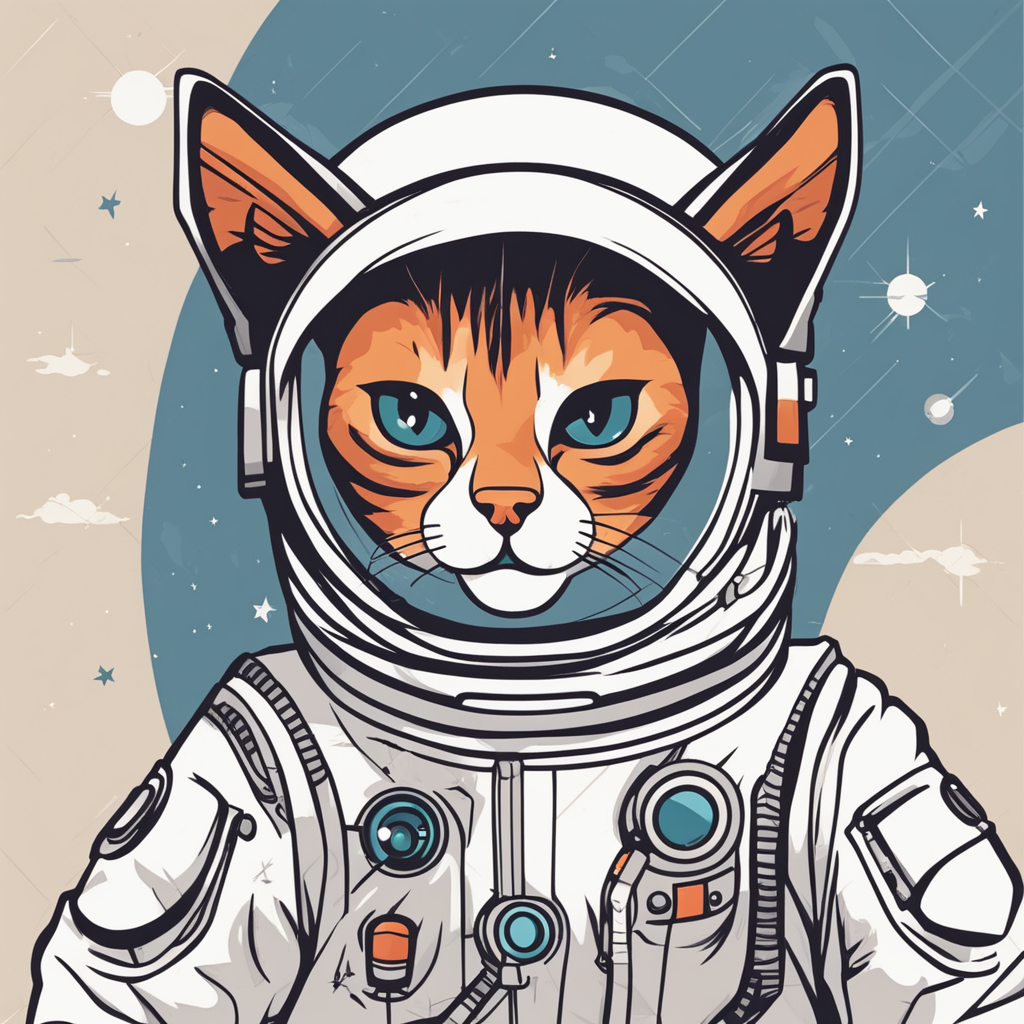 a cat astronaut