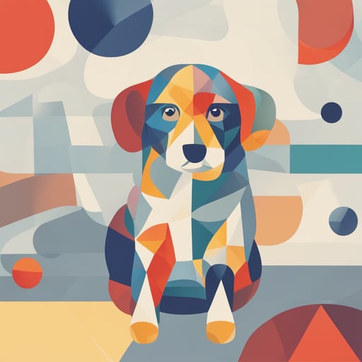 a dog playing with a ball