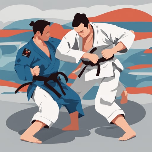a judo fight