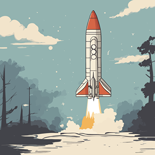a rocket taking off