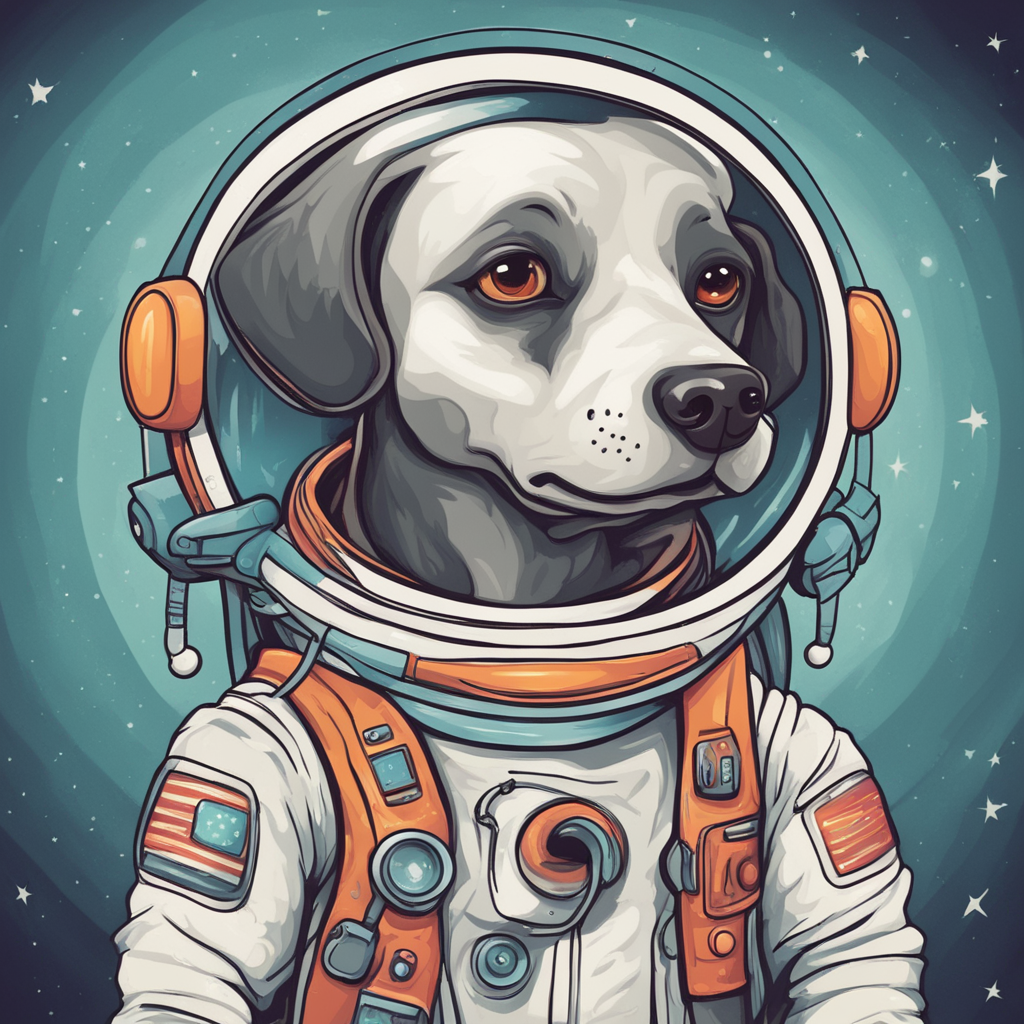 a dog astronaut