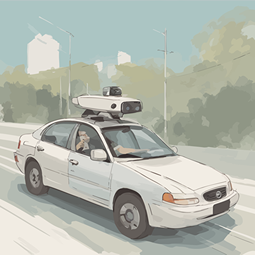 a self driving car