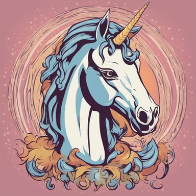 a portrait of a unicorn