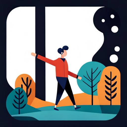 a person exploring nature