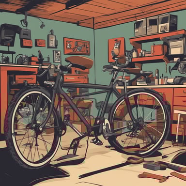 a bicycle repair shop