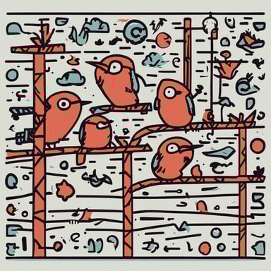 birds on a wire