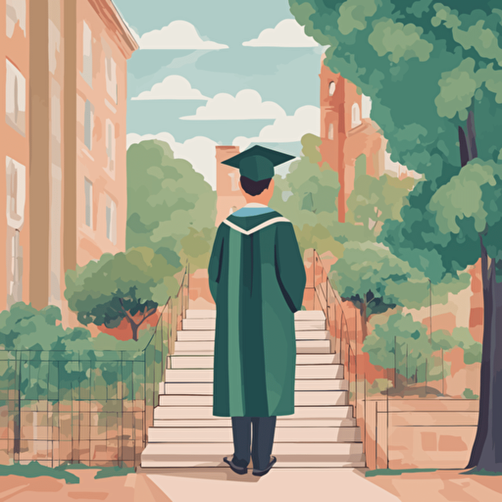 a man graduating from college