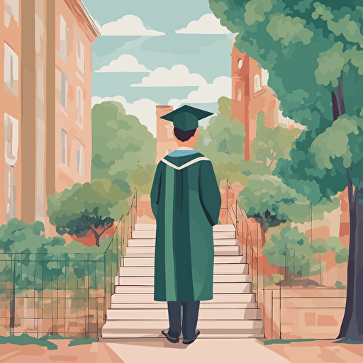 a man graduating from college