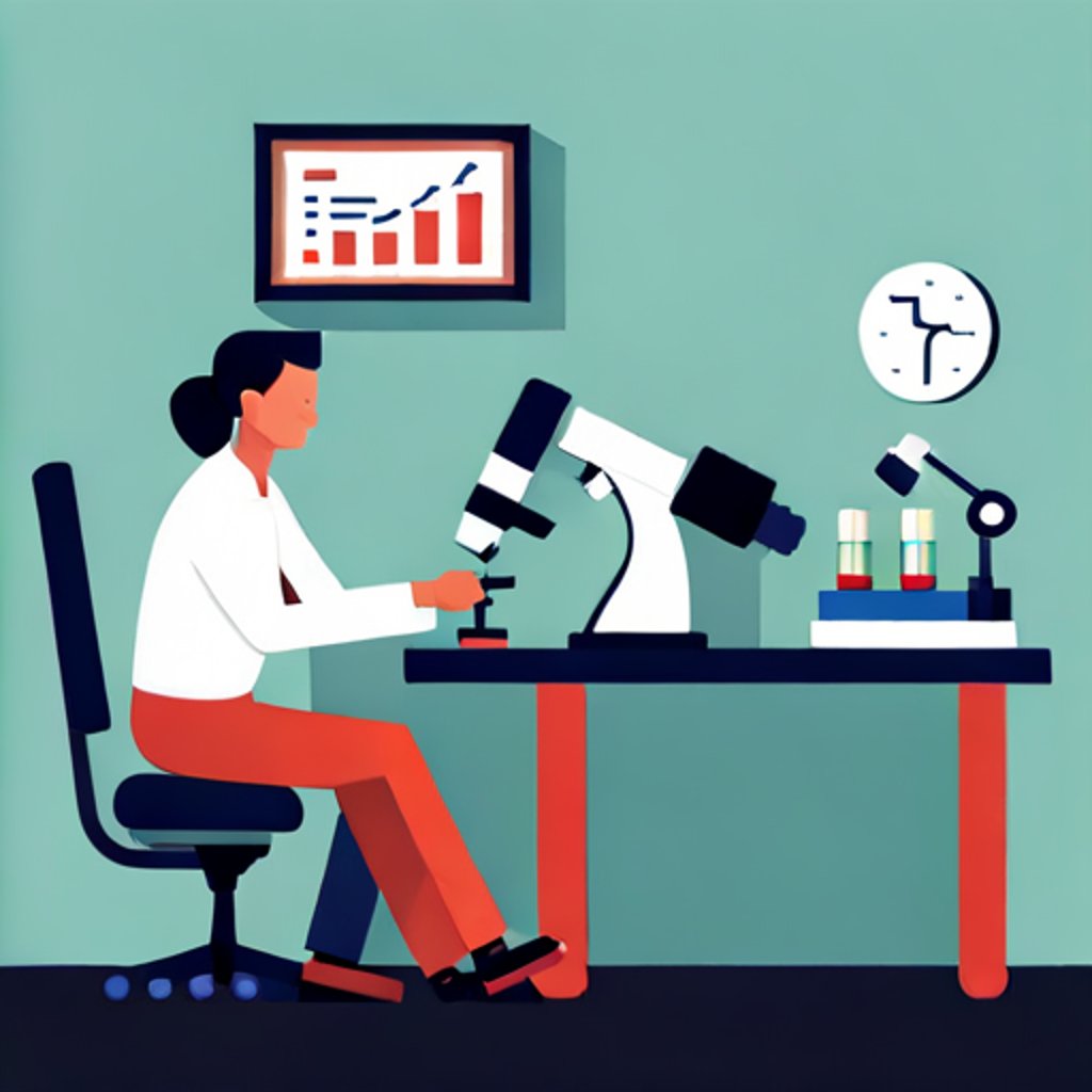 a researcher looking at a microscope