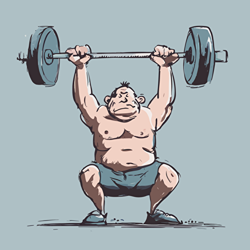 a person weightlifting