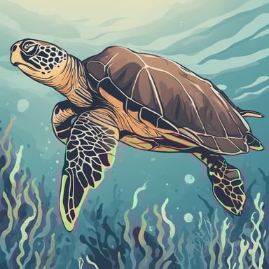 a sea turtle