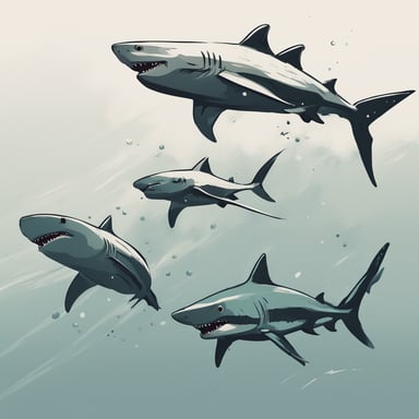 a family of sharks