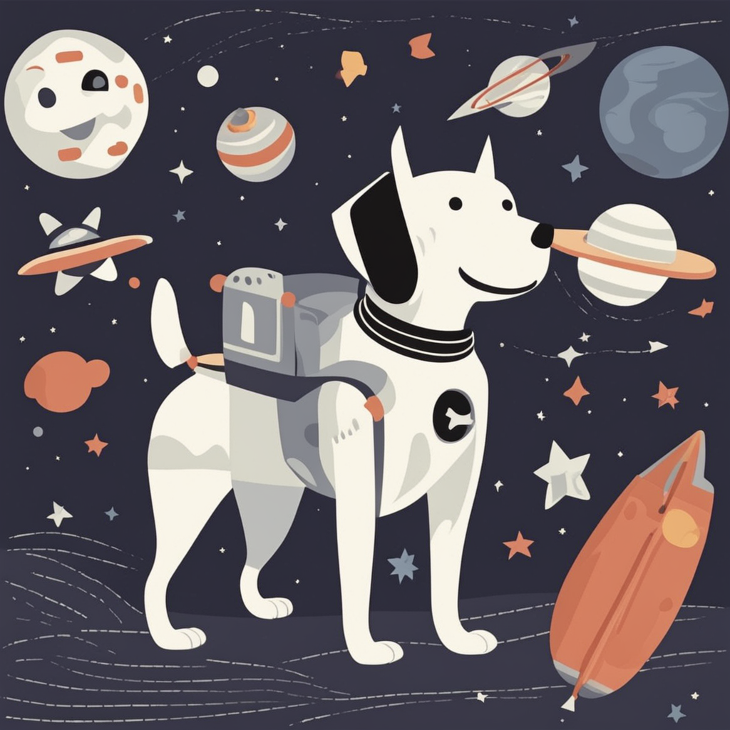 a dog astronaut