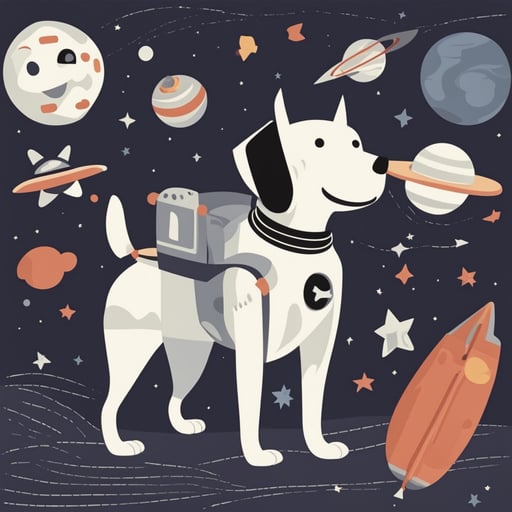 a dog astronaut