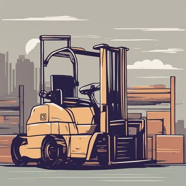 a forklift