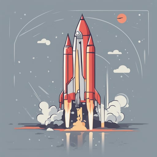 a rocket taking off