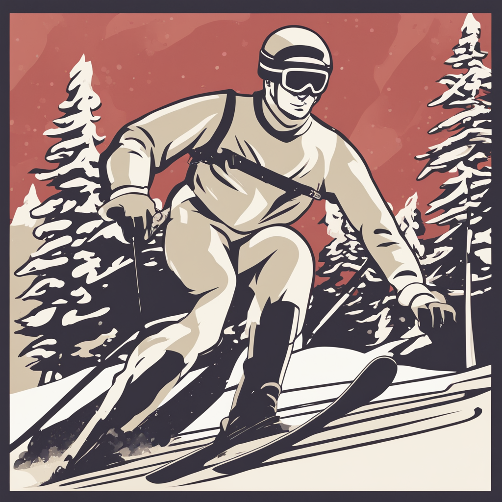 a man skiing 