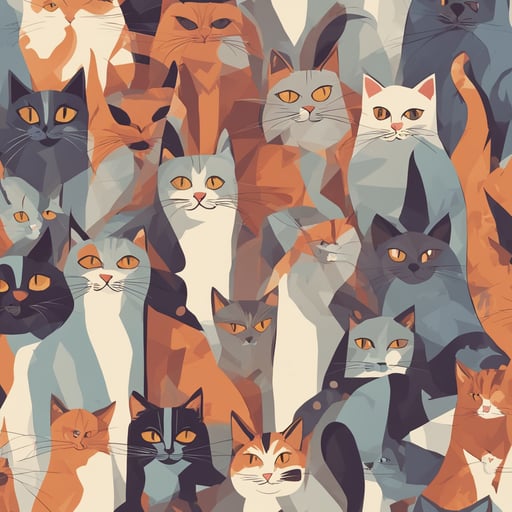 a group of cats