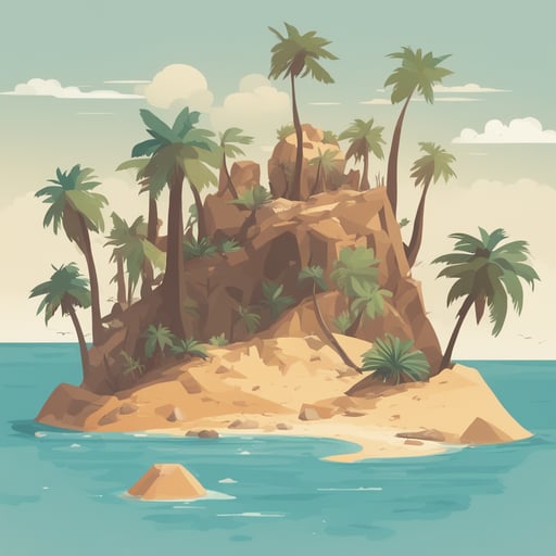a desert island