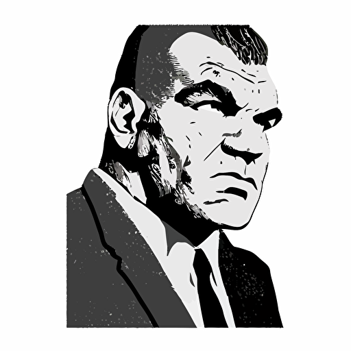 Lenny McLean vector illustration, drawing, logo, black and white