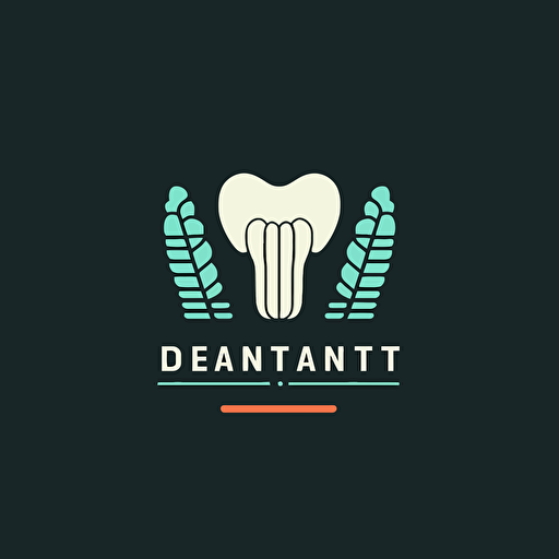 dental implant company logo , flat , minimal, vector