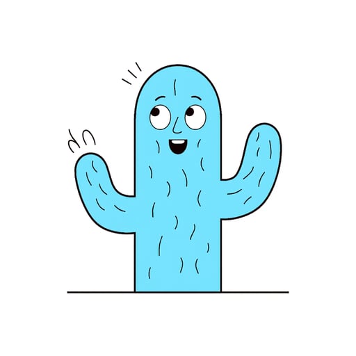 a cactus with a face