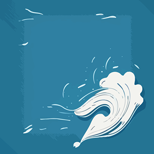 white ink, blue paper, doodle, flat, vector, plain background
