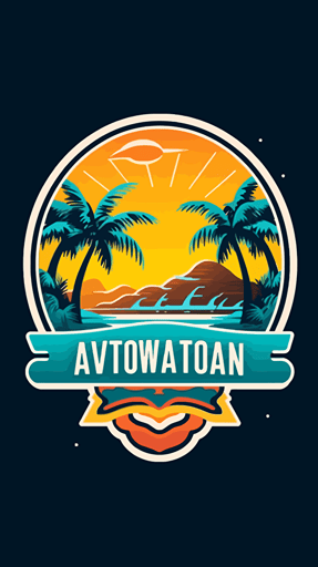 make a colorful, vector logo for a travel agency called vacation getaways