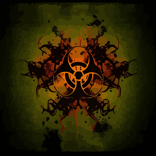a biohazard desktop wallpaper background vector, 16:9