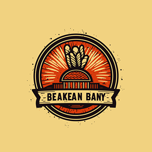 a simple, clean, and easily recognizable vector logo of german bread bakery