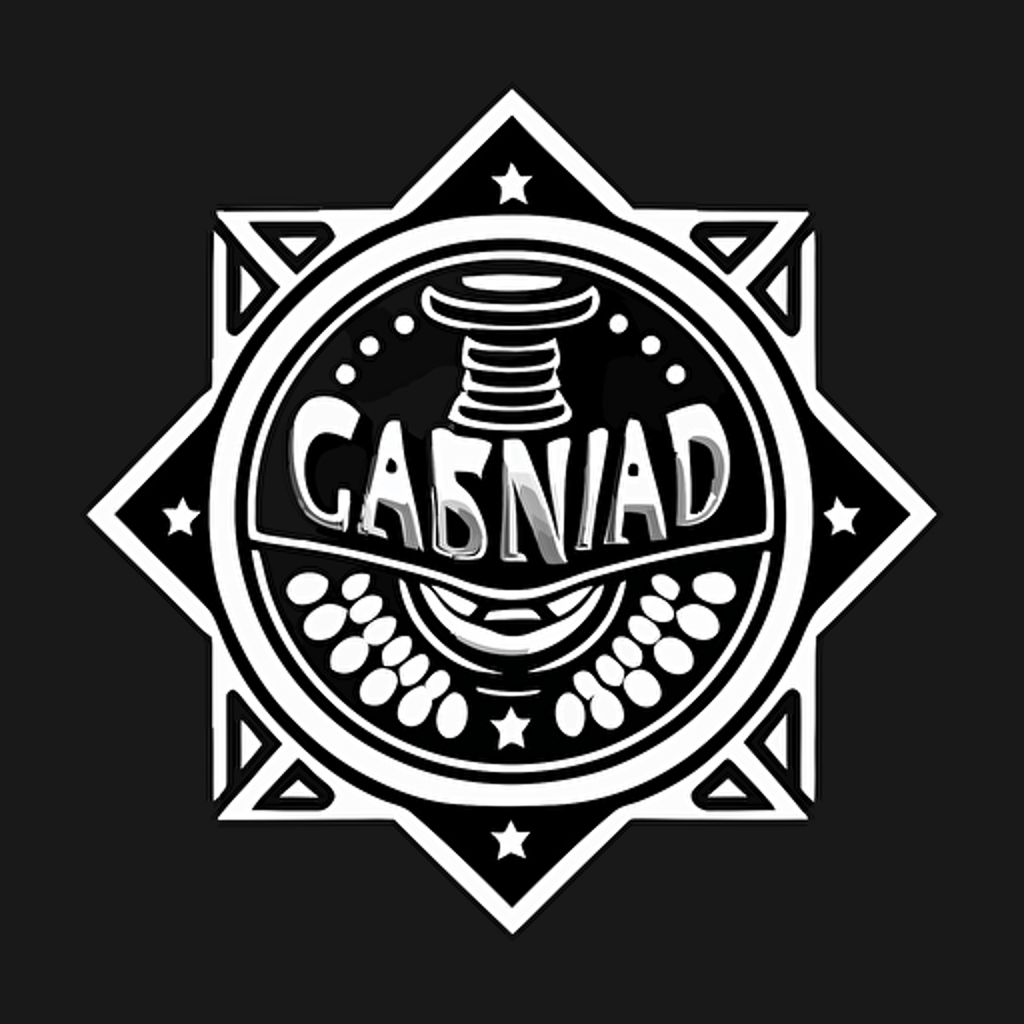 award logo, board games, simple vector, black and white