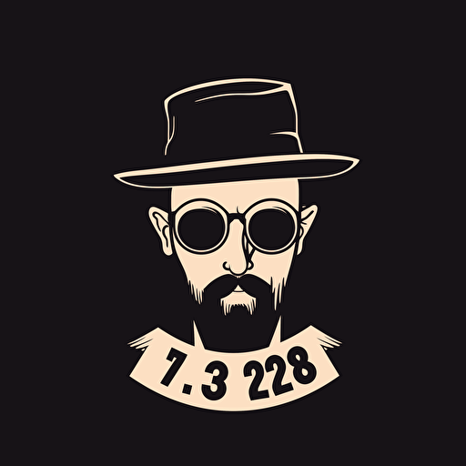Create a modern minimalist logo of a hipster bar called the 216 club, vector 2 color, Saul Bass,